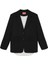 Sırtı Pencere Yırtmaçlı Blazer Ceket Siyah 2