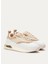 Beyaz-Altın Kadın Deri Sneaker 12306001230 3