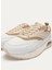 Beyaz-Altın Kadın Deri Sneaker 12306001230 4
