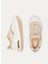 Beyaz-Altın Kadın Deri Sneaker 12306001230 5