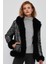 Jet Set Kadın Siyah Çift Taraflı Teddy Ceket 23WGD50944S 2