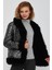 Jet Set Kadın Siyah Çift Taraflı Teddy Ceket 23WGD50944S 4