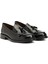 Siyah Kadın Deri Loafer 93318 2