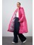 Pembe Uzun Puffer Mont 4