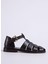 Kahverengi Kadın Deri Sandalet 5027099-107 1