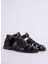 Kahverengi Kadın Deri Sandalet 5027099-107 2