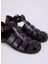 Kahverengi Kadın Deri Sandalet 5027099-107 5