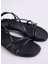 Siyah Kadın Deri Sandalet 5027513-052 5