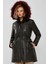 Celine Kadın Yeşil Kapüşonlu Kürklü Parka 23WGE5144R3 2