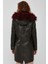 Celine Kadın Yeşil Kapüşonlu Kürklü Parka 23WGE5144R3 4
