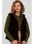 Celine Kadın Yeşil Kapüşonlu Kürklü Parka 23WGE5144R3 5