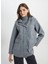 Gri Kadın Bomber Relaxed Mont W242742035 Gray Dış Giyim 3