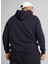 Siyah - Beyaz Erkek Kapüşon Regular Fit Baskılı Sweatshirt 68257216 Ess No. 1 Logo Hoodie Tr N 4