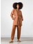 Quilted Keten Ceket Indian Tan / Ekru 1