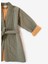 Quilted Keten Ceket Haki / Oak Buff 3
