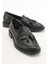 Lily Siyah Cilt Kadın Loafer 1