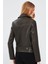 Melody Kadın Yeşil Biker Deri Ceket 24SGD5174VE 5