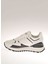 Beyaz-Siyah Kadın Deri Sneaker 20623A 2