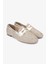 Topy Kadın Naturel/gold Deri & Tekstil Loafer Ayakkabı 4