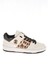 Beyaz-Siyah Kadın Deri Sneaker 20617A 1
