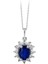0.05 Karat Safir Taşlı Pırlanta Kolye 1
