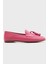 Pembe Kadın Deri Loafer 63-F04 3