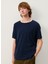 Lacivert Erkek Oversize T-Shirt MGAMI02DE25MARINE 2