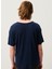 Lacivert Erkek Oversize T-Shirt MGAMI02DE25MARINE 4