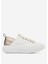 Beyaz - Altın Kadın Deri Sneaker ASAZWYW0493WCP 1
