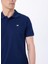 Lacivert Erkek Relaxed Baskılı Polo T-Shirt M5SM-TST1335 4