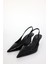 Siyah Sivri Burun Slingback 25149 1