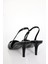Siyah Sivri Burun Slingback 25149 3