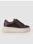 Kahverengi Kadın Deri Sneaker 124750 1
