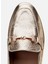 Kadın Gold Tokalı Şık Klasik Loafer 4