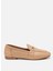 Kadın Deri Bej Tokalı Loafer 4