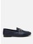 Kadın Deri Lacivert Tokalı Loafer 4