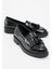 Siyah Kadın Deri Loafer 139-01 1