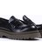 Siyah Kadın Deri Loafer P9101 3