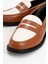 Taba-Krem Kadın Loafer 222-24024 3