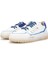Kadın Hakiki Deri Beyaz/mavi Sneakers & Spor Ayakkabı 4