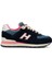 Lacivert-Pembe Kadın Sneaker 9655 1