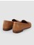 %100 Hakiki Deri Taba Tokalı Kadın Loafer 3