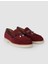 %100 Hakiki Deri Bordo Süet Kadın Loafer 2