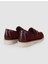 %100 Hakiki Deri Bordo Süet Kadın Loafer 3