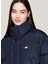 Lacivert Kadın Dik Yaka Standart Fit Nakışlı Puffer Mont Tjw Back Flag Alaska Ext 4