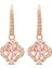 5516477 Swarovski Küpe Sparkling Dc-Pe Clover Czmo-Ros 2