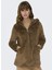Kahve Kadın Kapüşonlu Suni Kürk Kaban Onlnewmalou Faux Fur Coat cc Otw 2