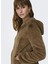 Kahve Kadın Kapüşonlu Suni Kürk Kaban Onlnewmalou Faux Fur Coat cc Otw 5