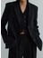 Siyah Gabriel Keten Blazer Ceket 2
