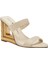 Kırık Beyaz Kadın Topuklu Sandalet KP2940 2